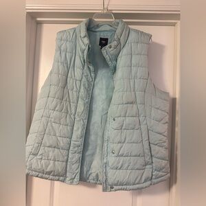 GAP Sky Blue Quilted Vest